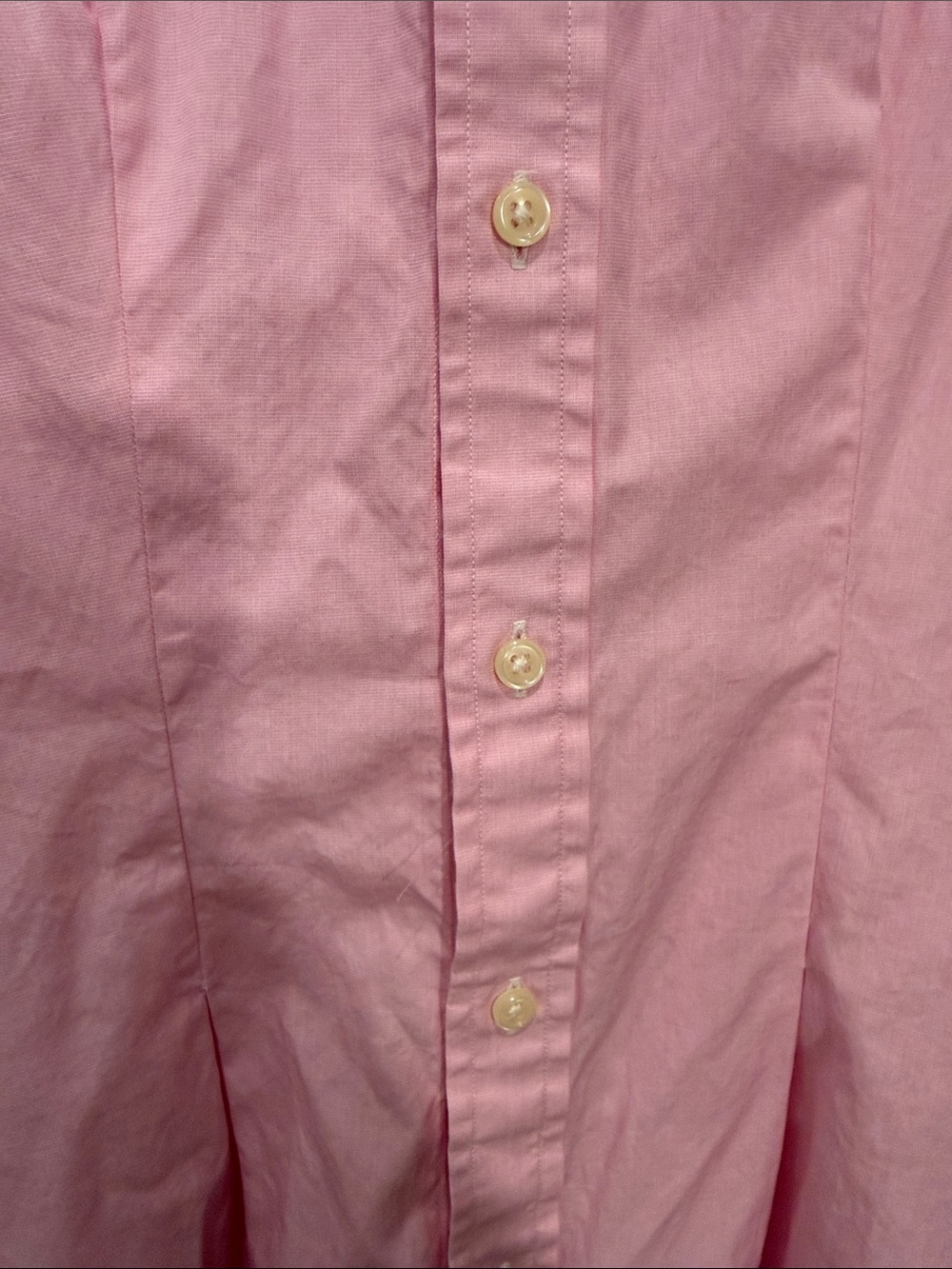 Ralph Lauren Pink Shirt with Navy Logo Tag - Picture 4 of 5
